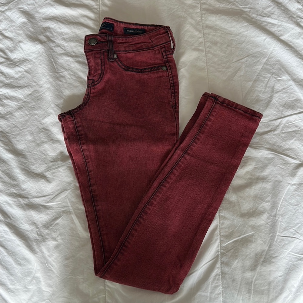 Women's Red Jeans